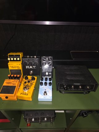 Pedales Guitarra Eléctrica: Boss, Rat, TC, Mesa