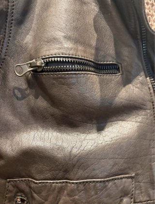 Chaqueta bomber XDYE de piel Talla L