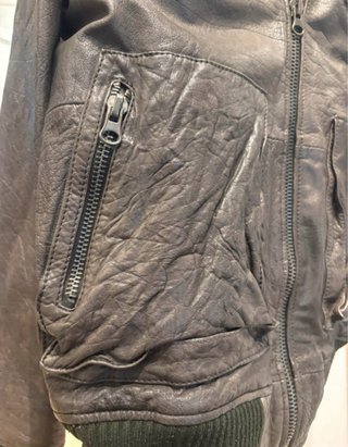 Chaqueta bomber XDYE de piel Talla L
