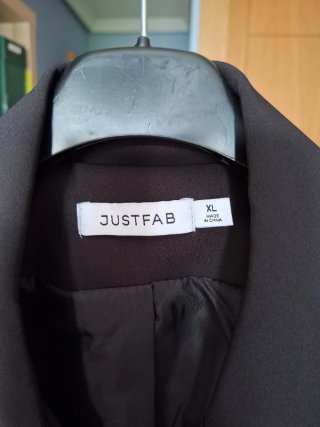 Chaqueta blazer negra JUSTFAB