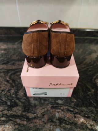 Pretty Ballerinas Marrones y Doradas