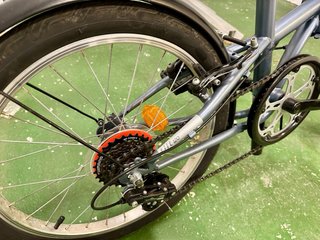 Bicicleta plegable B'TWIN 20 6V Gris