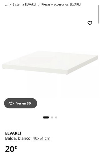Tres Baldas Elvarli Ikea 40x51cm