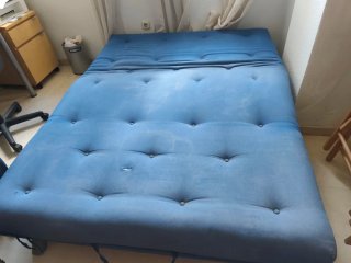Sofá cama 140x190 azul