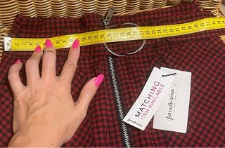 Falda Mini Stradivarius Cuadros Vichy