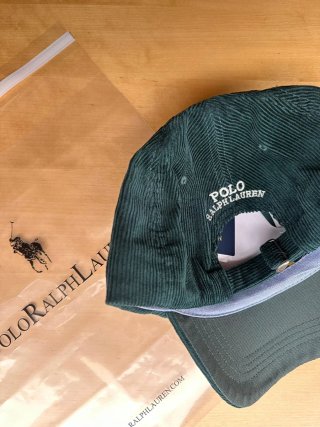 Polo Ralph Lauren Green Corduroy Cap – Classic