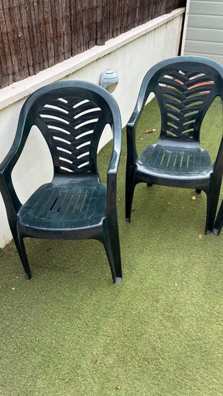 6 Sillas de Terraza Verdes