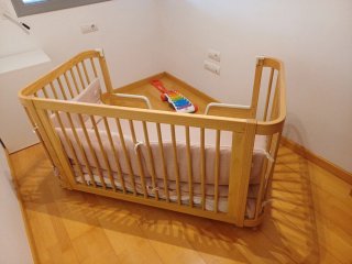 Minicuna 3 en 1: Minicuna, Cuna y Cama.