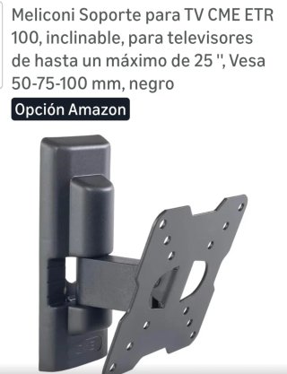 Soporte TV Meliconi T100 Inclinable