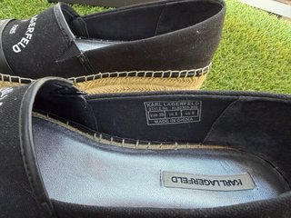 Alpargatas Karl Lagerfeld plataforma negras