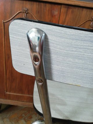 Silla Vintage Metálica Blanca