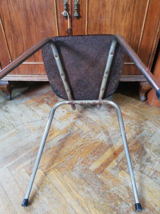 Silla Vintage Metálica Blanca