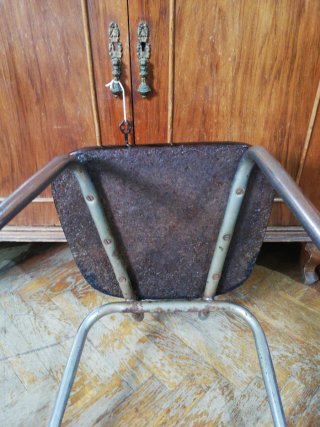 Silla Vintage Metálica Blanca