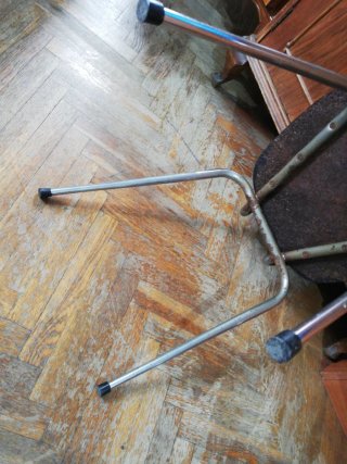 Silla Vintage Metálica Blanca