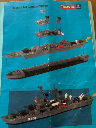Barco Tente Destructor lanzamisiles Bravo D-453