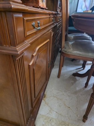 Mueble Bar Robusto Madera y Cristal