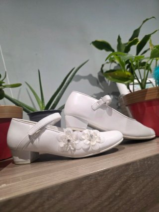 Zapatos comunión blancos niña talla 34