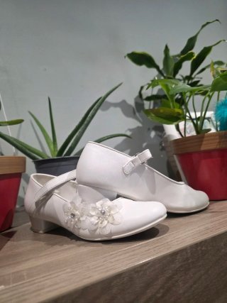 Zapatos comunión blancos niña talla 34