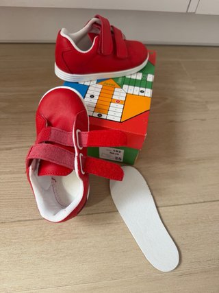 Zapatillas Javer velcro rojas T. 25