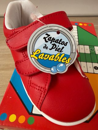 Zapatillas Javer velcro rojas T. 25