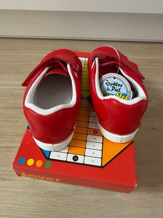 Zapatillas Javer velcro rojas T. 25