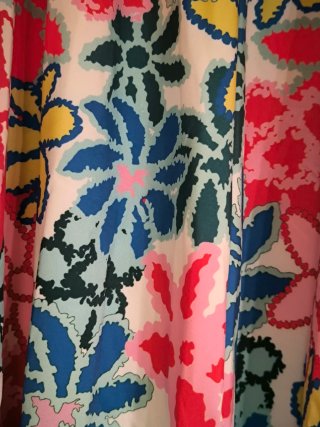 Falda larga estampada floral
