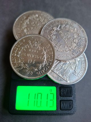 Lotto 4 Monete Franchi Francia