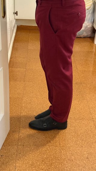 Pantalones Calvin Klein de pinza rojos