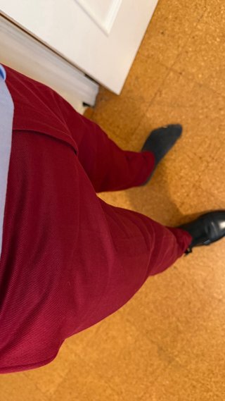 Pantalones Calvin Klein de pinza rojos