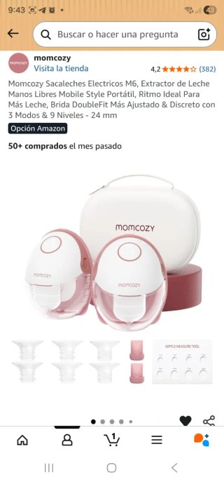 !A ESTRENAR! Momcozy Sacaleches Eléctricos M6