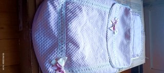 Saco capazo Bugaboo rosa con encaje