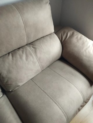 Sofá 2 plazas beige/gris casi nuevo