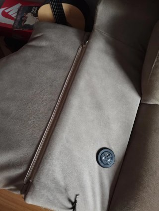 Sofá 2 plazas beige/gris casi nuevo
