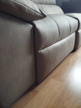 Sofá 2 plazas beige/gris casi nuevo