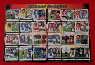 Lote 6 Álbumes Cromos Liga + Álbum Fichas FÚTBOL