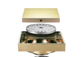 Desagüe Ducha Dorado 4 Pulgadas