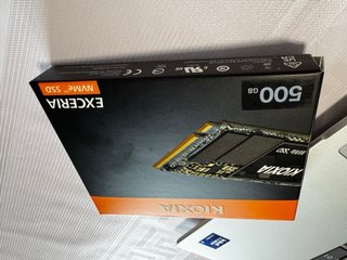 Disco Duro Kioxia EXCERIA 500GB SSD NVMe M.2 2280