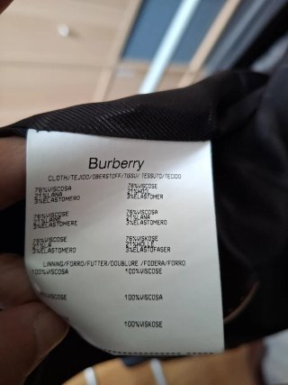 Chaqueta blazer Burberry negra