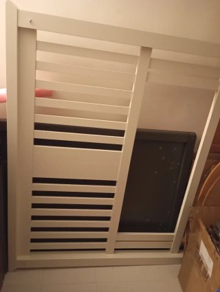 Cabecero cama madera 1.35 con somier