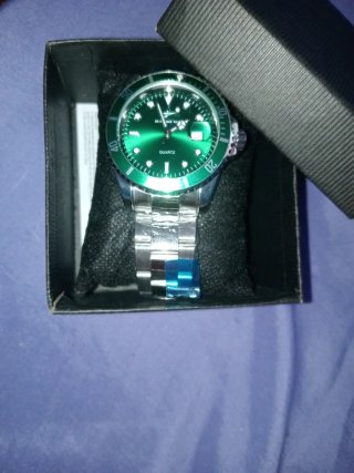 Reloj RICECGO Verde y Plateado