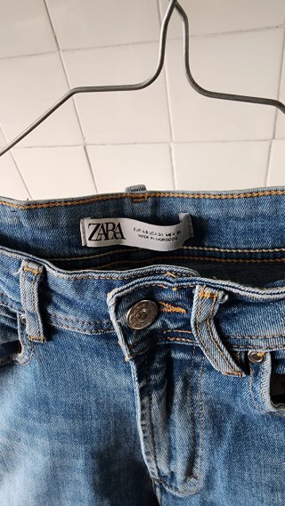 Pantalón Zara Talla 31 Azul