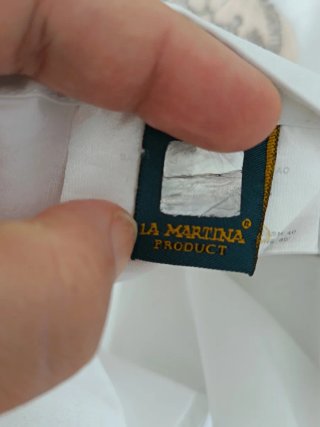 Camisa La Martina Talla XL Blanca