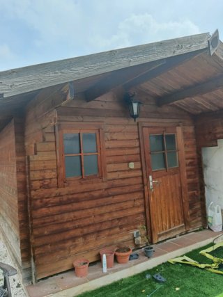 Caseta de madera Weka de 4 x 3'20