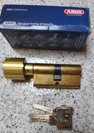 Cilindro ABUS 330/Pomo 30/30 Latón