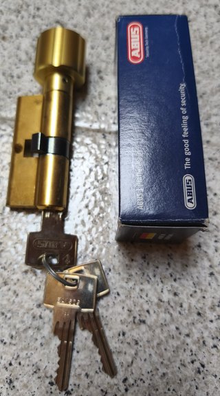 Cilindro ABUS 330/Pomo 30/30 Latón