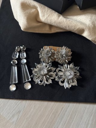 Lote Maxi Pendientes - Diseño Floral y Geométrico