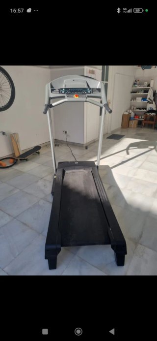 Cinta de correr con selector de pendientes