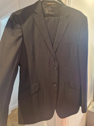 Traje Adolfo Dominguez Negro Talla 50/  M