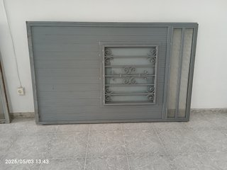 Puerta doble metálica 2,54 x 2,06 m - Robusta