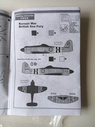 Maqueta Kitech Hawker Sea Fury 1:48